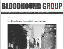 Tablet Screenshot of bloodhoundgroup.com